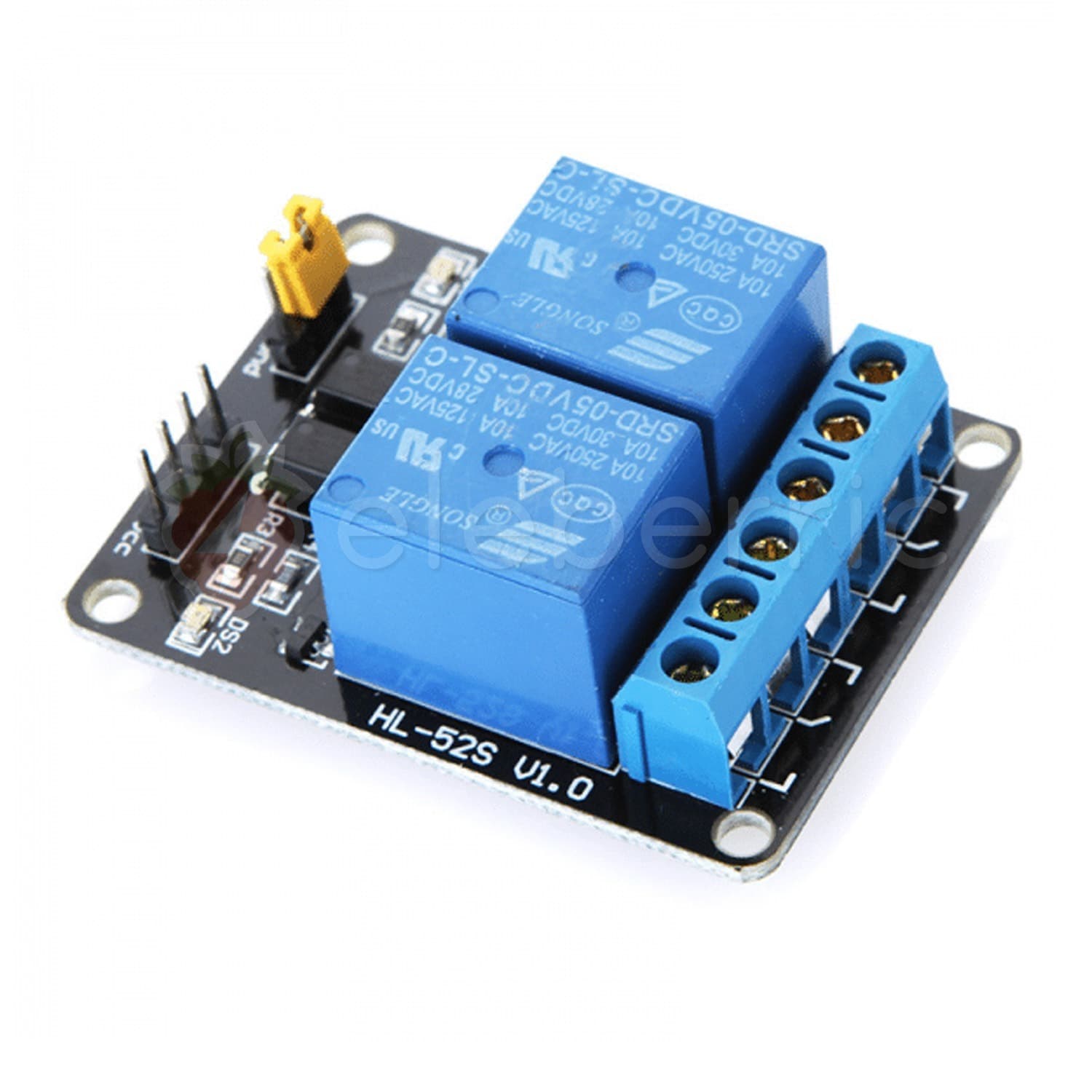 2 Channel 5V Relay Module with Optocoupler - View 2