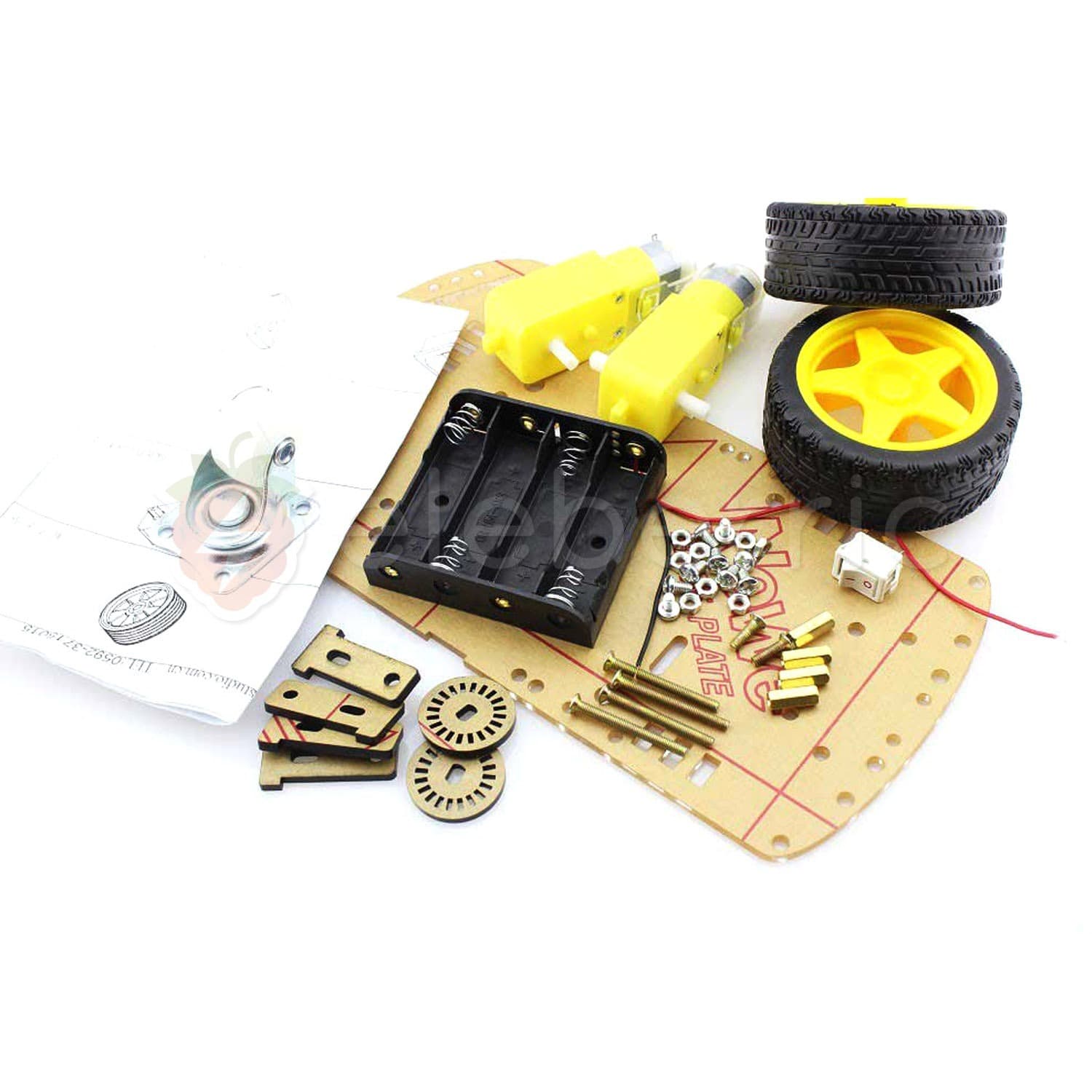 2WD Smart Robotic Car Acrylic Chassis Kit - View 5