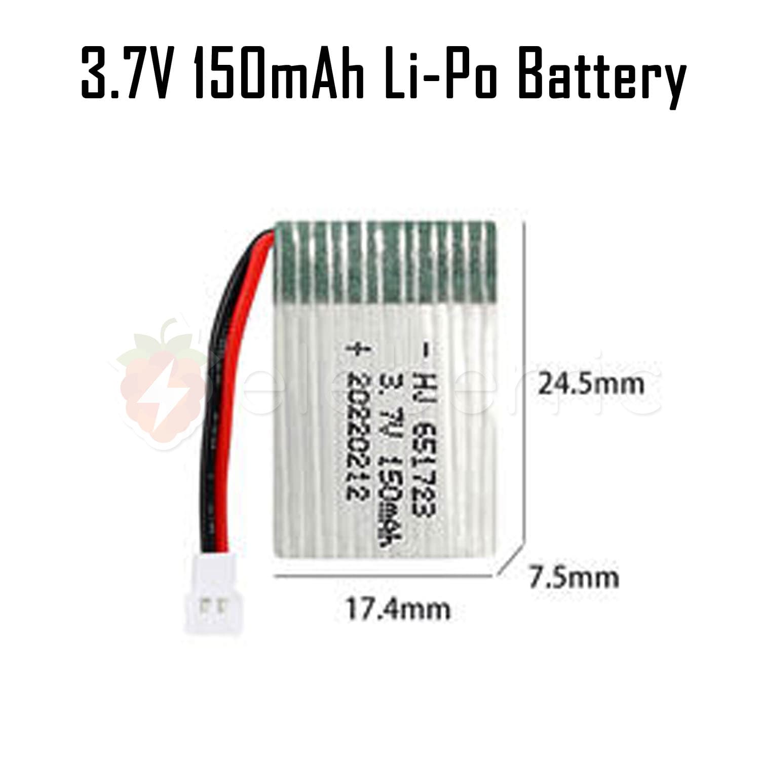 3.7V 150mAh 1S Li-Po Rechargeable Battery - View 4