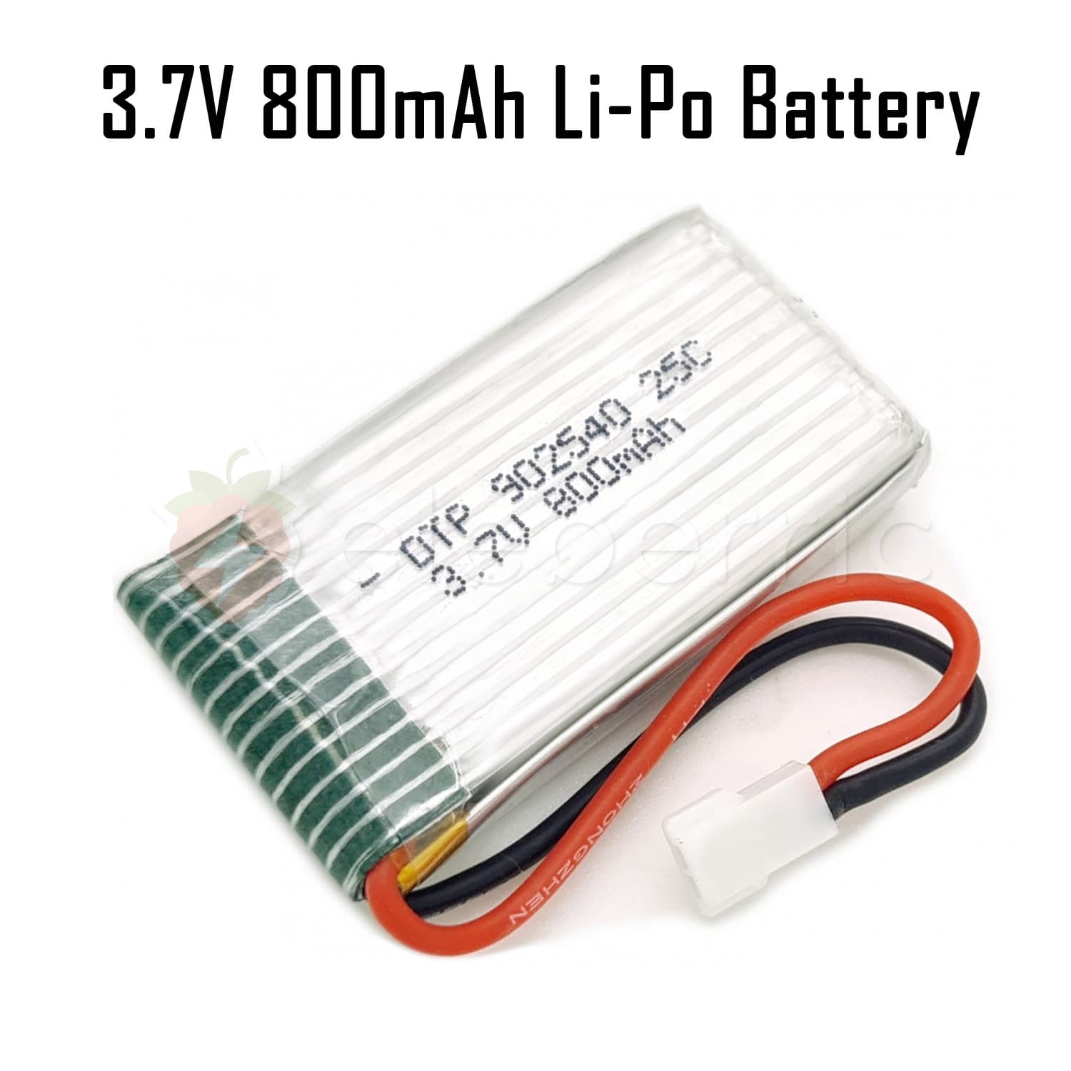 3.7V 800mAh 1S Li-Po Rechargeable Battery