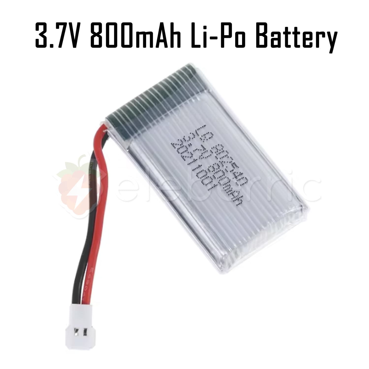 3.7V 800mAh 1S Li-Po Rechargeable Battery - View 3