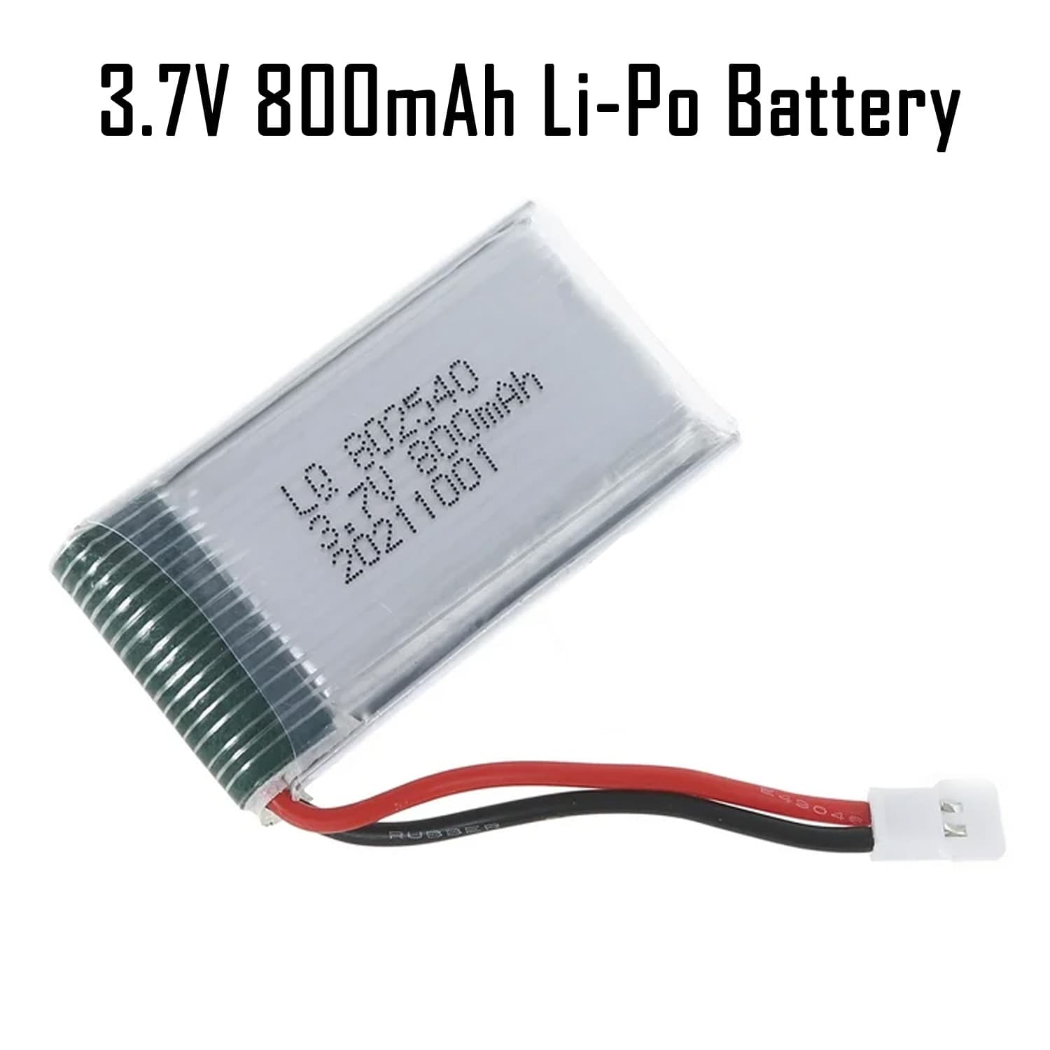 3.7V 800mAh 1S Li-Po Rechargeable Battery - View 4