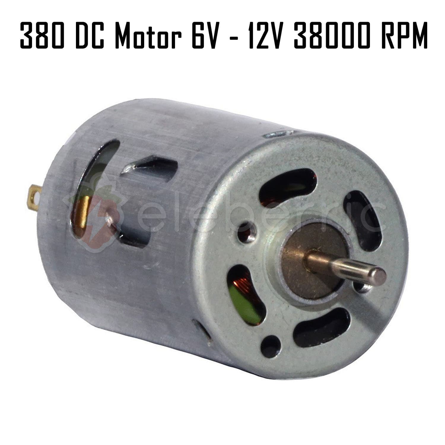 380 DC Motor 6V – 12V DC 38000 RPM - View 4