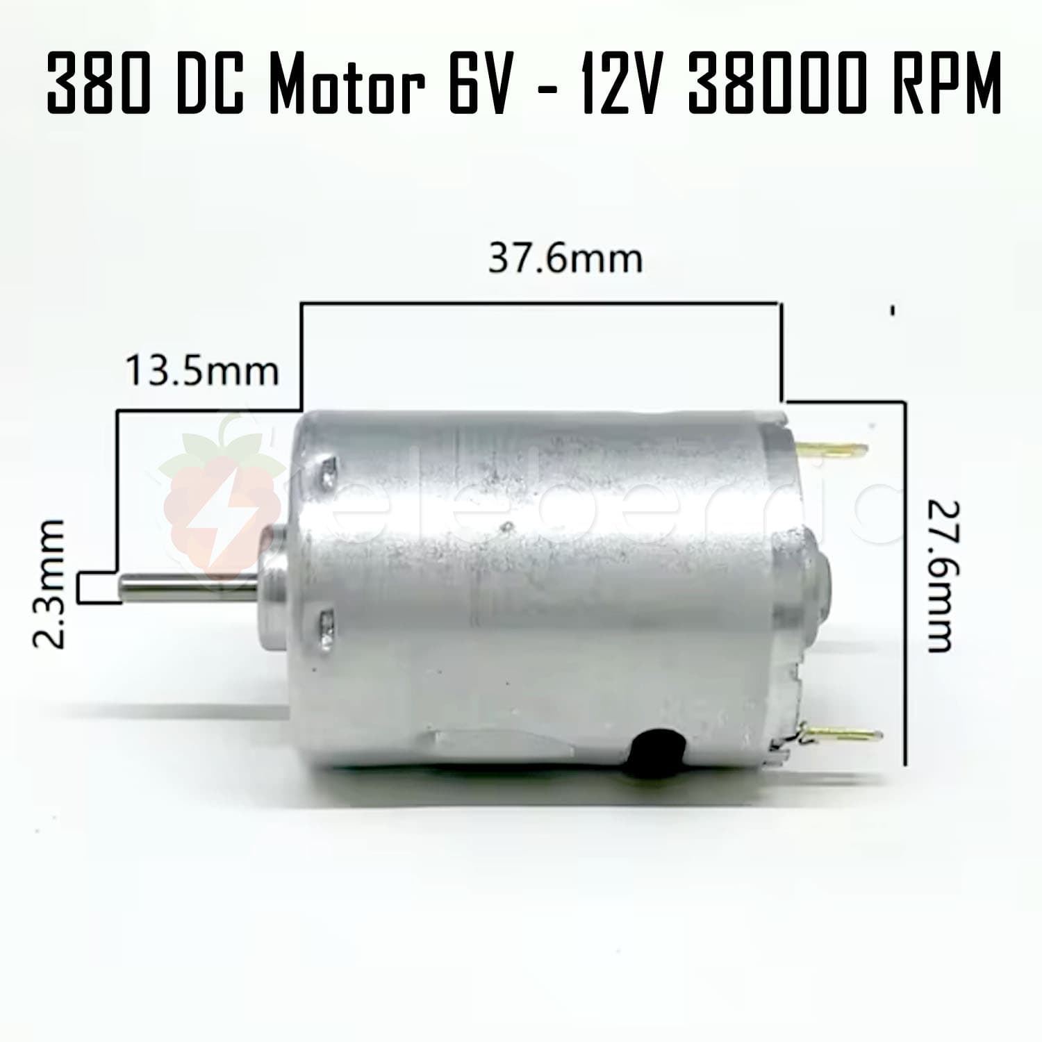 380 DC Motor 6V – 12V DC 38000 RPM - View 6