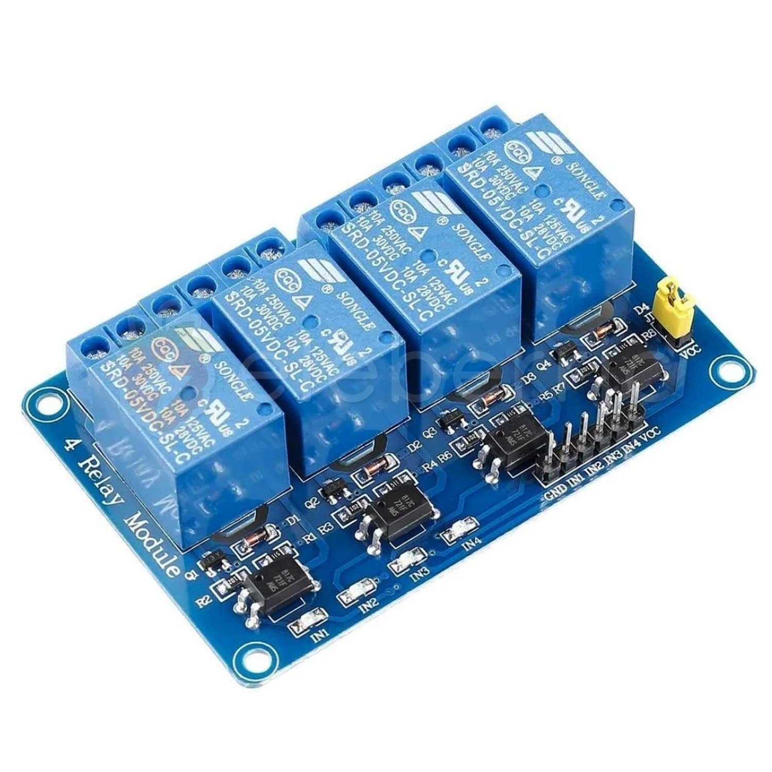 4 Channel 5V Relay Module with Optocoupler