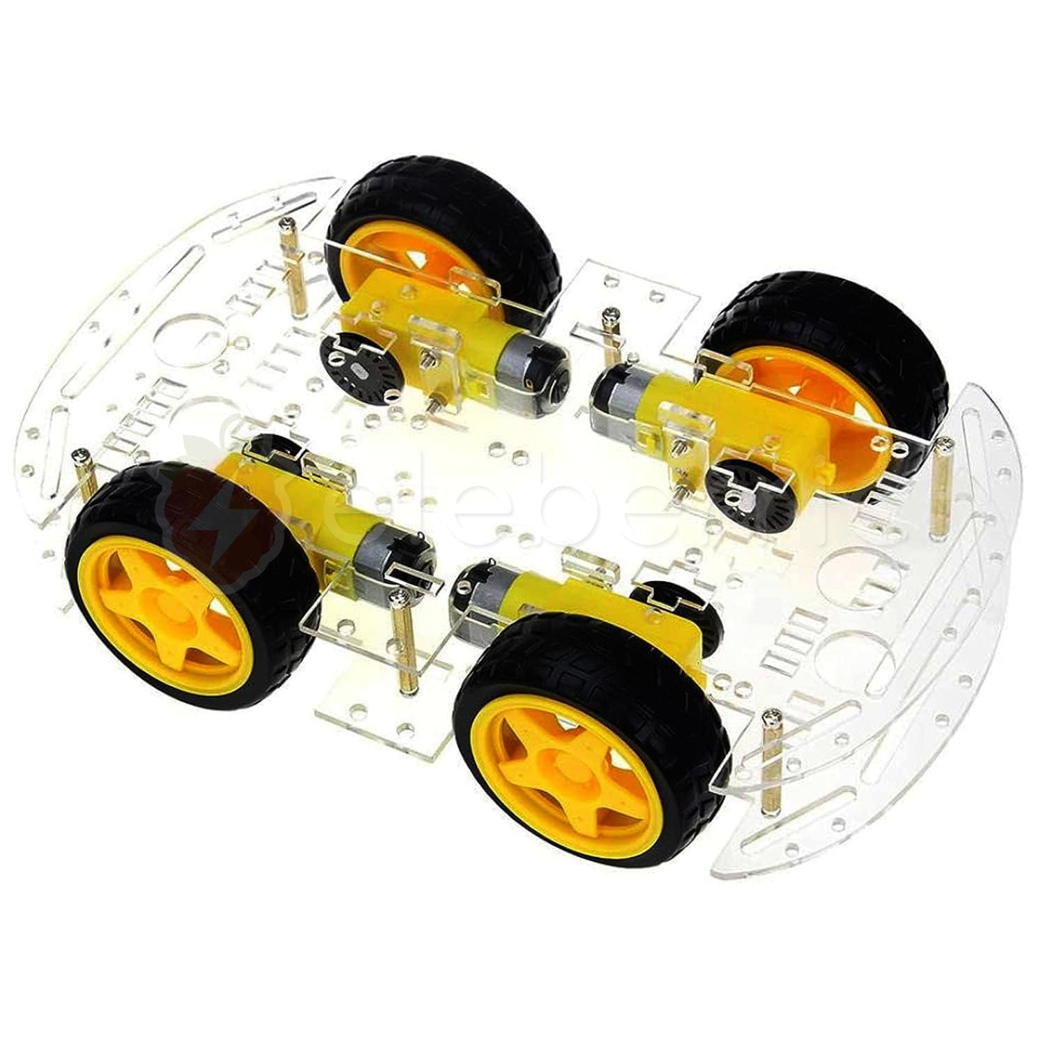 4WD Smart Robotic Car Acrylic Chassis Kit - View 4