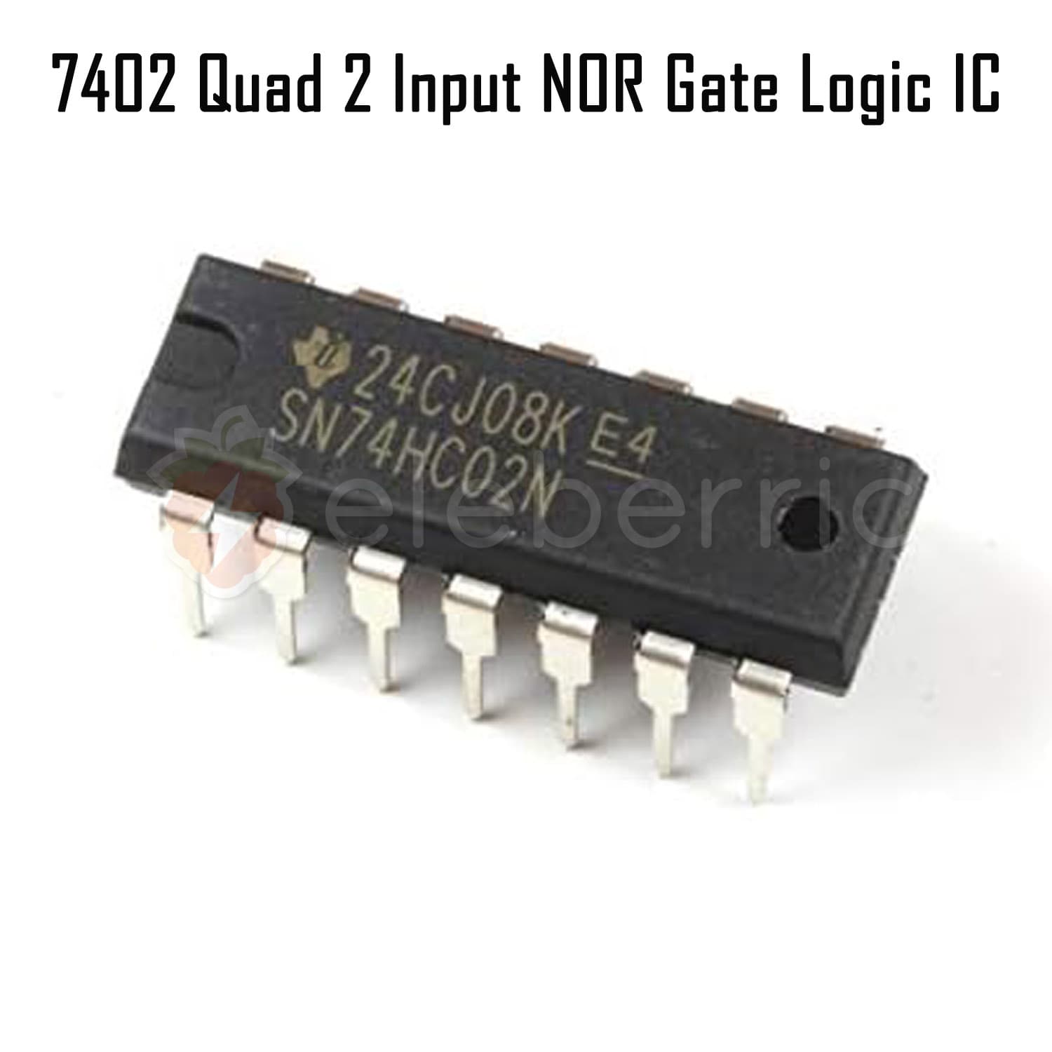 7402 Quad 2 Input NOR Gate Logic IC - View 2
