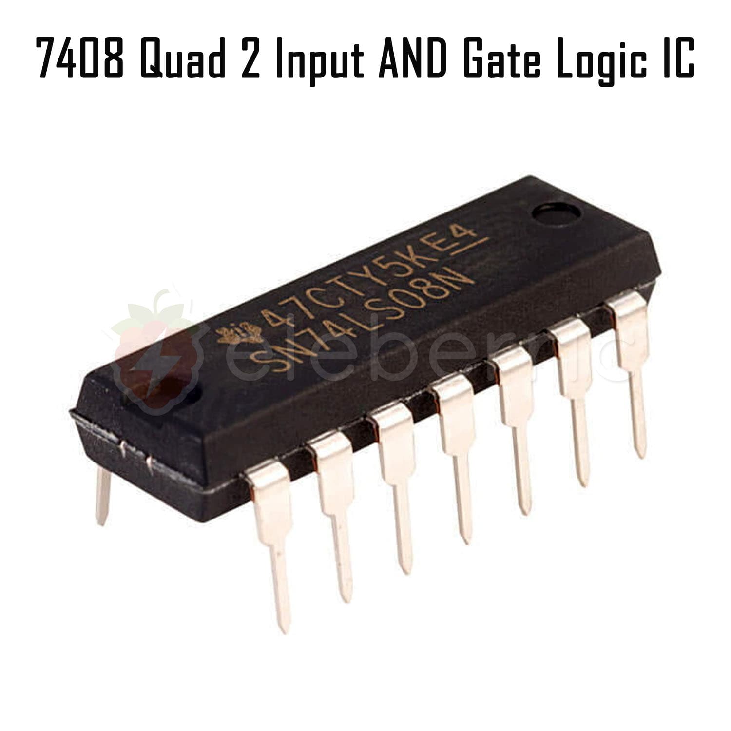 7408 Quad 2 Input AND Gate Logic IC - View 3