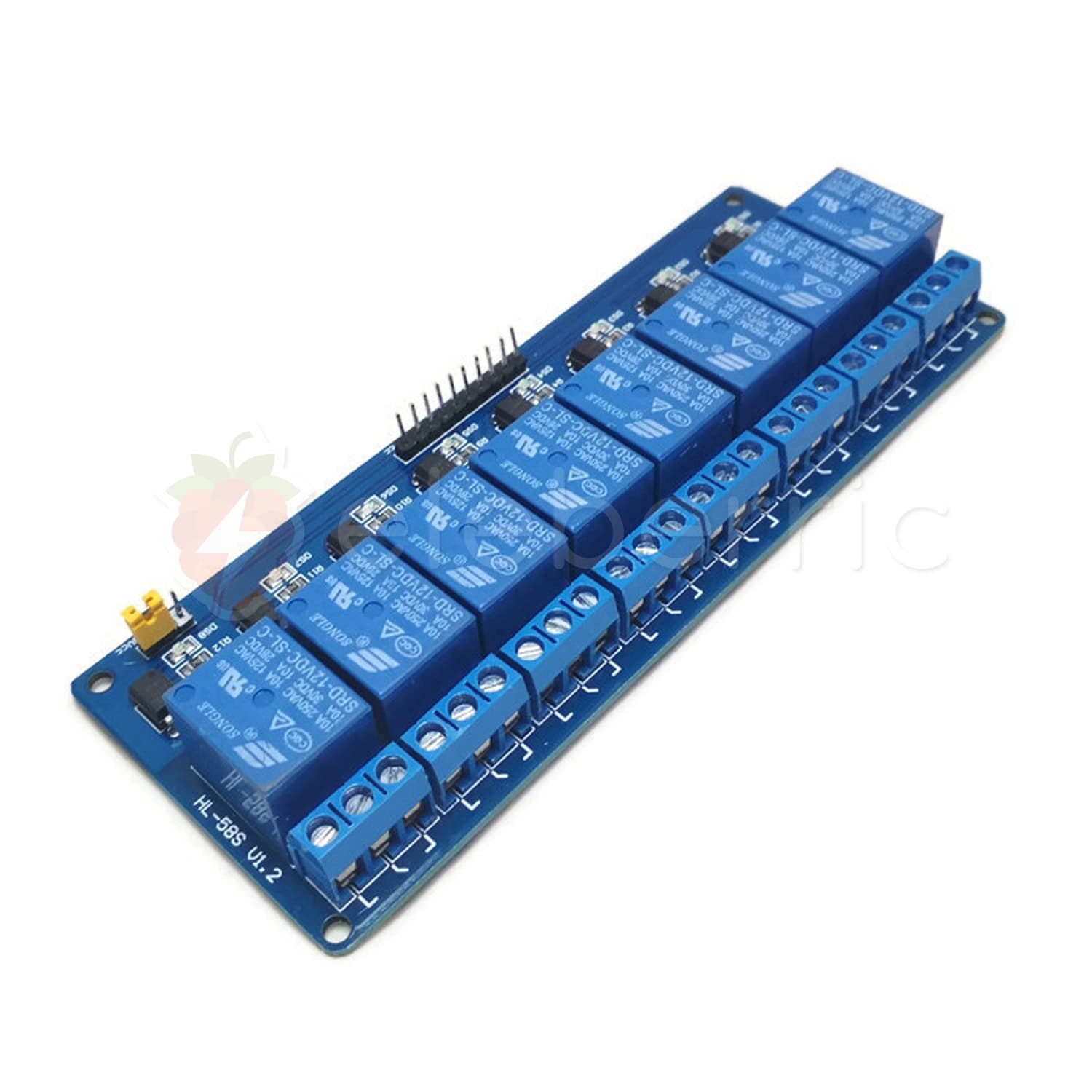 8 Channel 5V Relay Module with Optocoupler - View 3