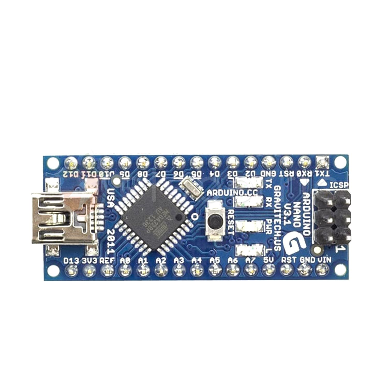 Arduino Nano V3.0 ATMega328P 16MHz 5V CH340G USB Mini (Soldered) - View 5