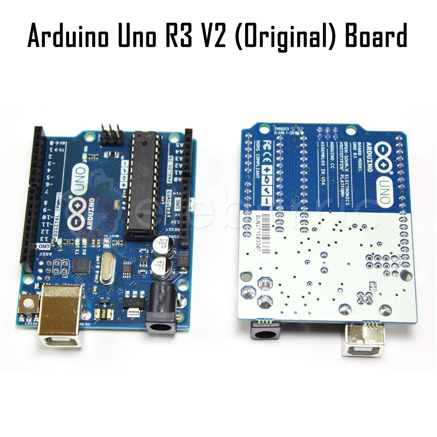 Arduino Uno R3 ATMega328P ATMega16U2 V2 (Original) Development Board - View 1