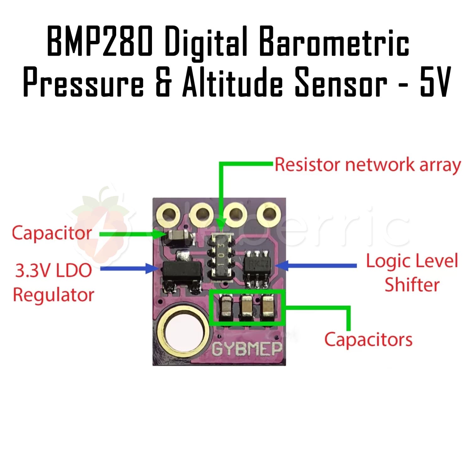 BMP280 Digital Barometric Pressure and Altitude Sensor 5V - View 8