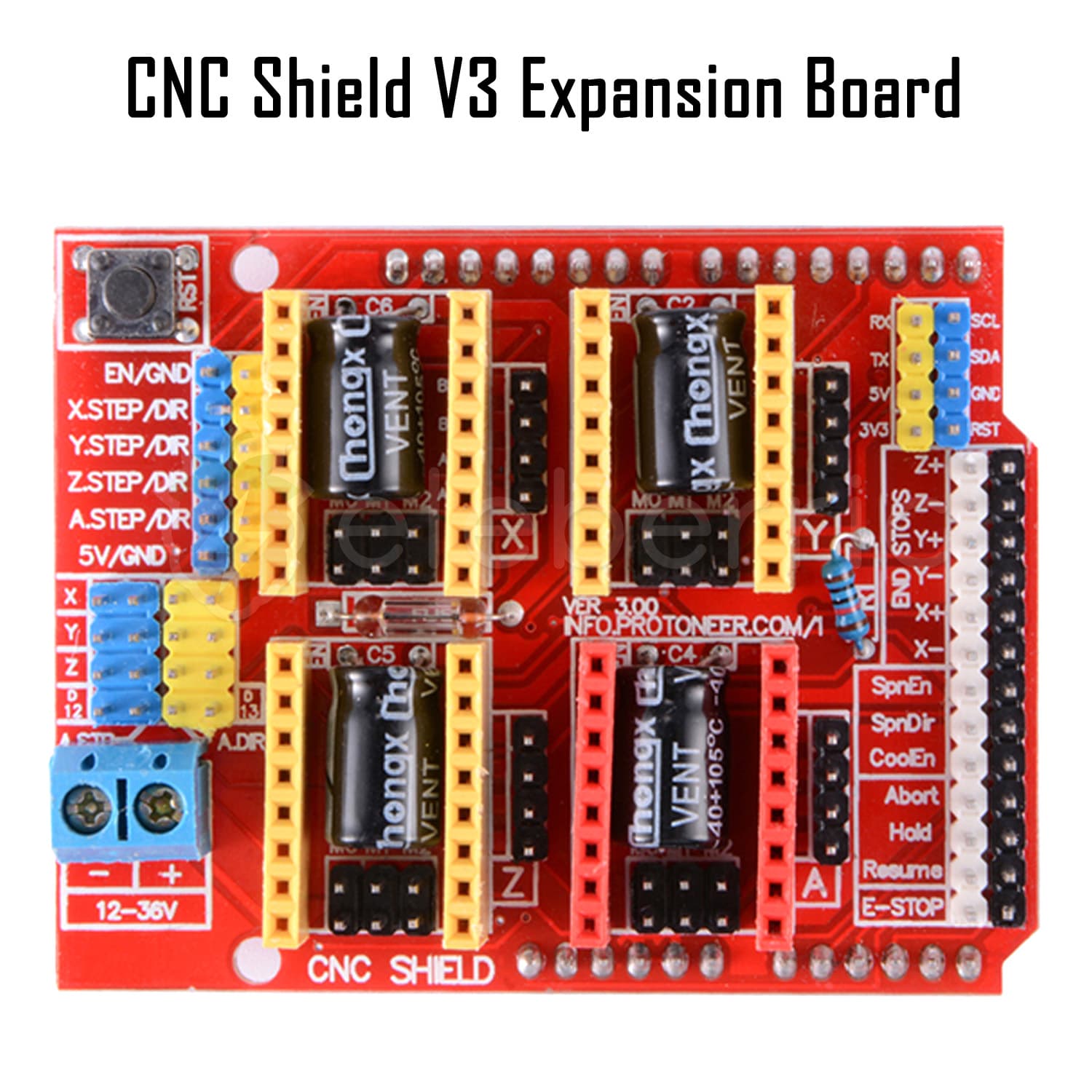 CNC Shield V3 Expansion Board for Arduino - View 3