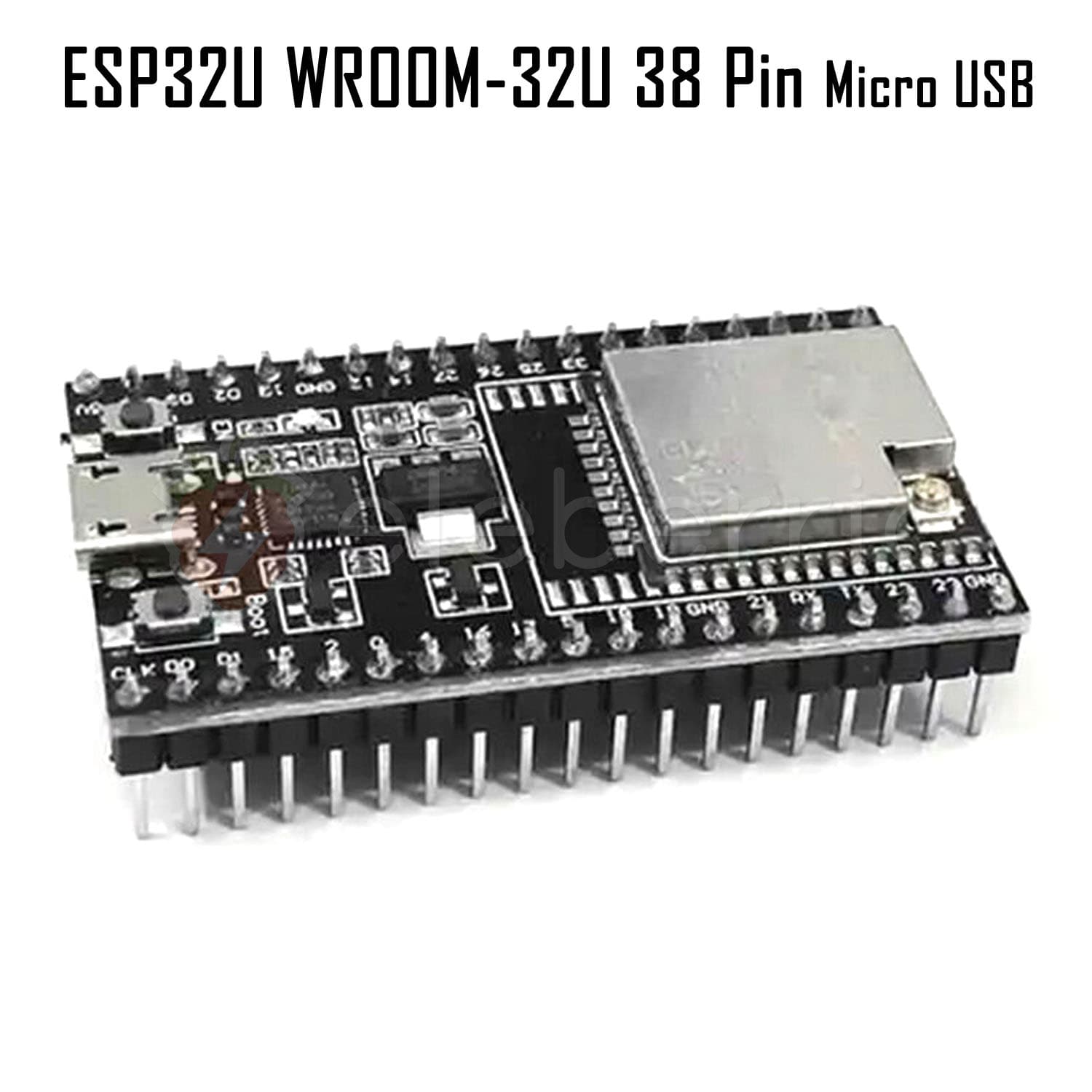 ESP32U WROOM-32U WiFi+BLE Dev Board (38 Pin) - View 2