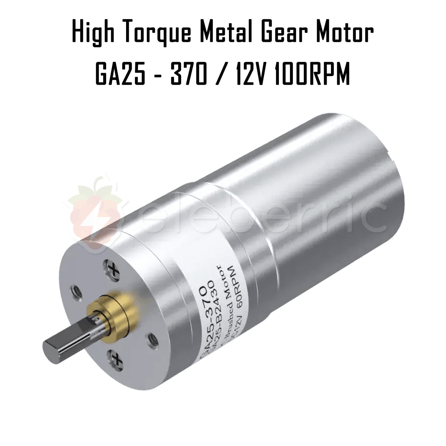 GA25-370 12V 100 RPM High Torque Metal Gear Motor