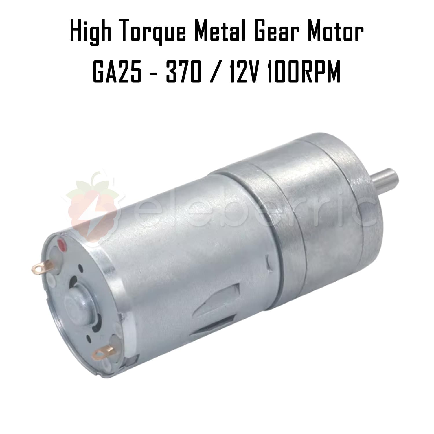 GA25-370 12V 100 RPM High Torque Metal Gear Motor - View 5