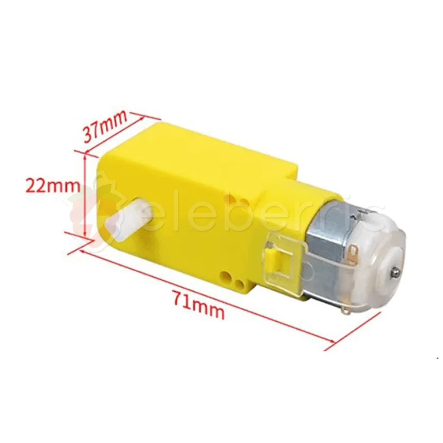 Gear Motor TT Yellow for Arduino Robotic Car - View 3