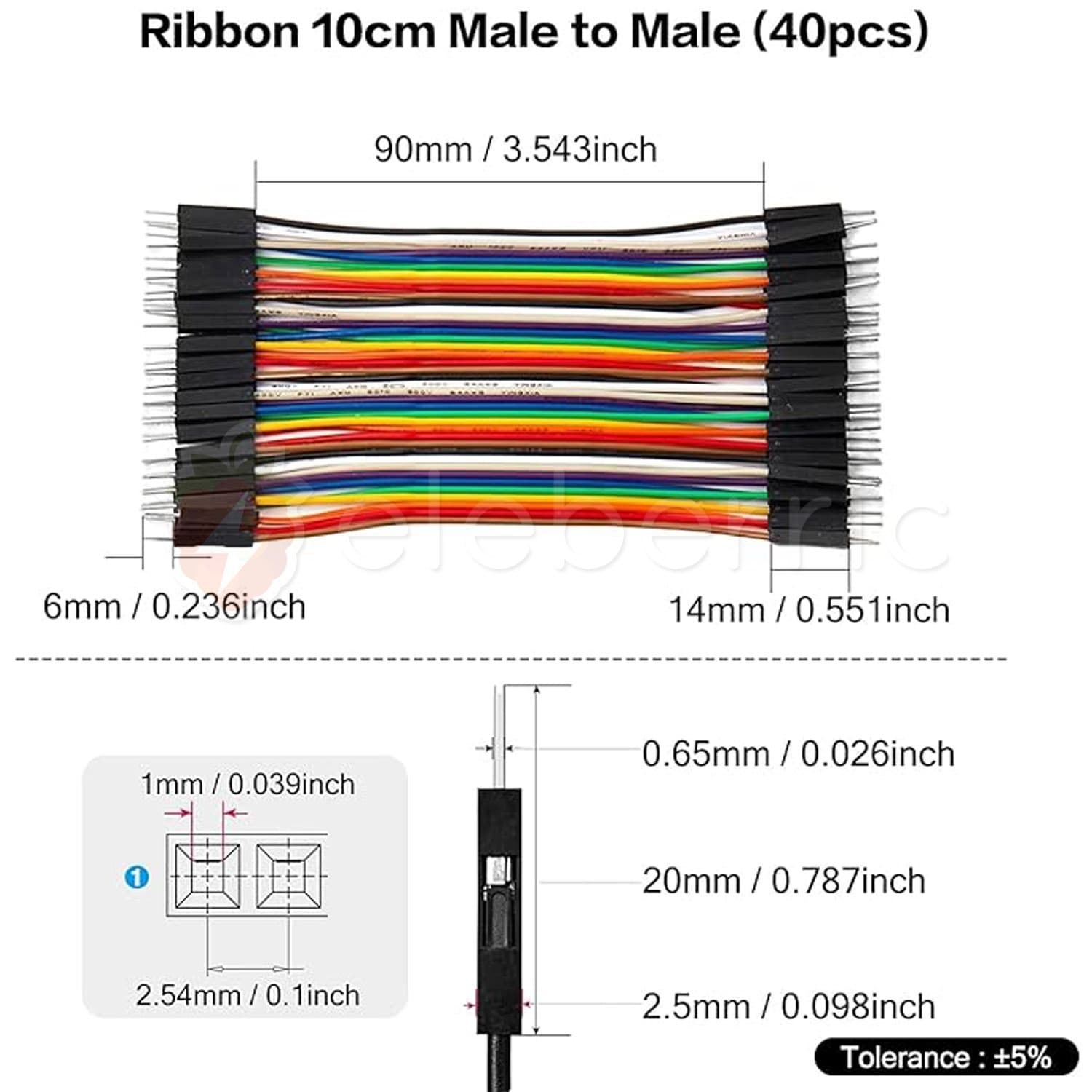 Jumper Wires 40pcs 10cm