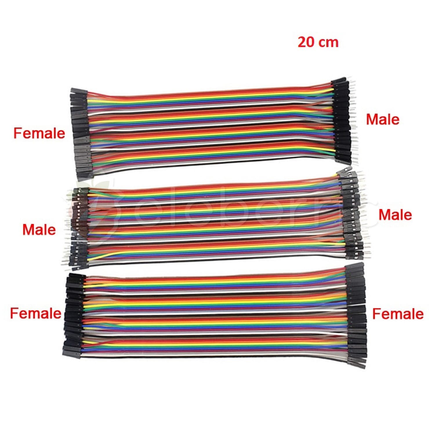 Jumper Wires 40pcs 20cm - View 3