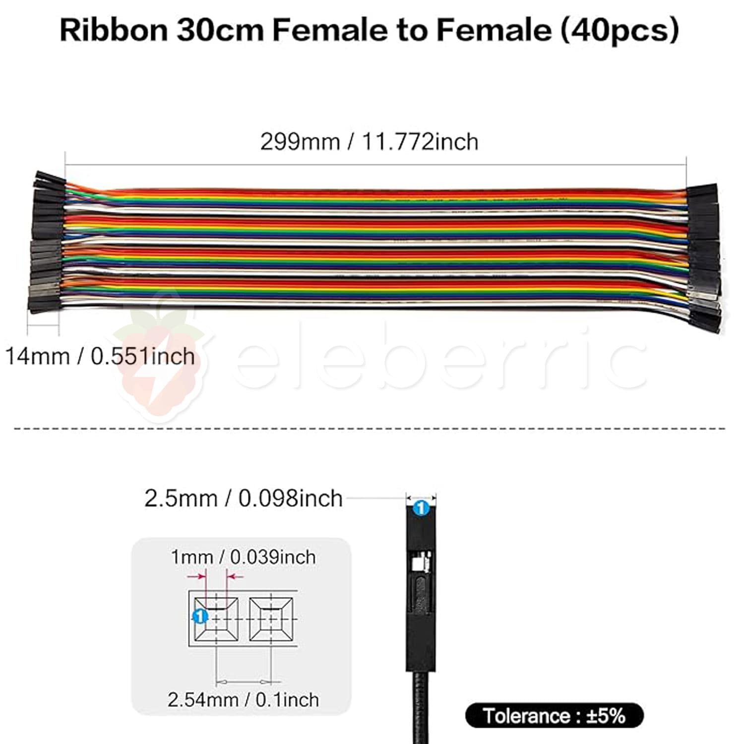 Jumper Wires 40pcs 30cm - View 4