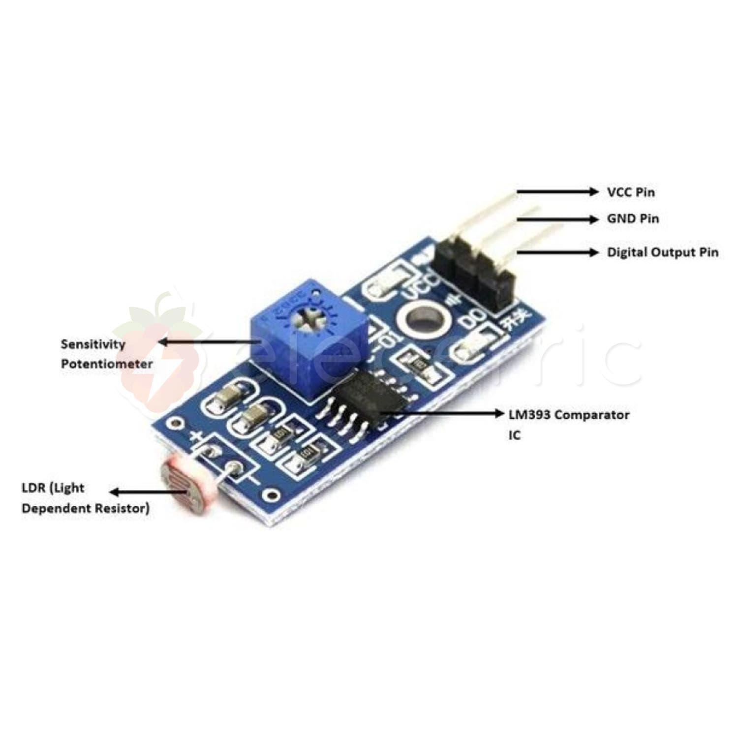 LDR Light Sensitivity Sensor Module - View 4