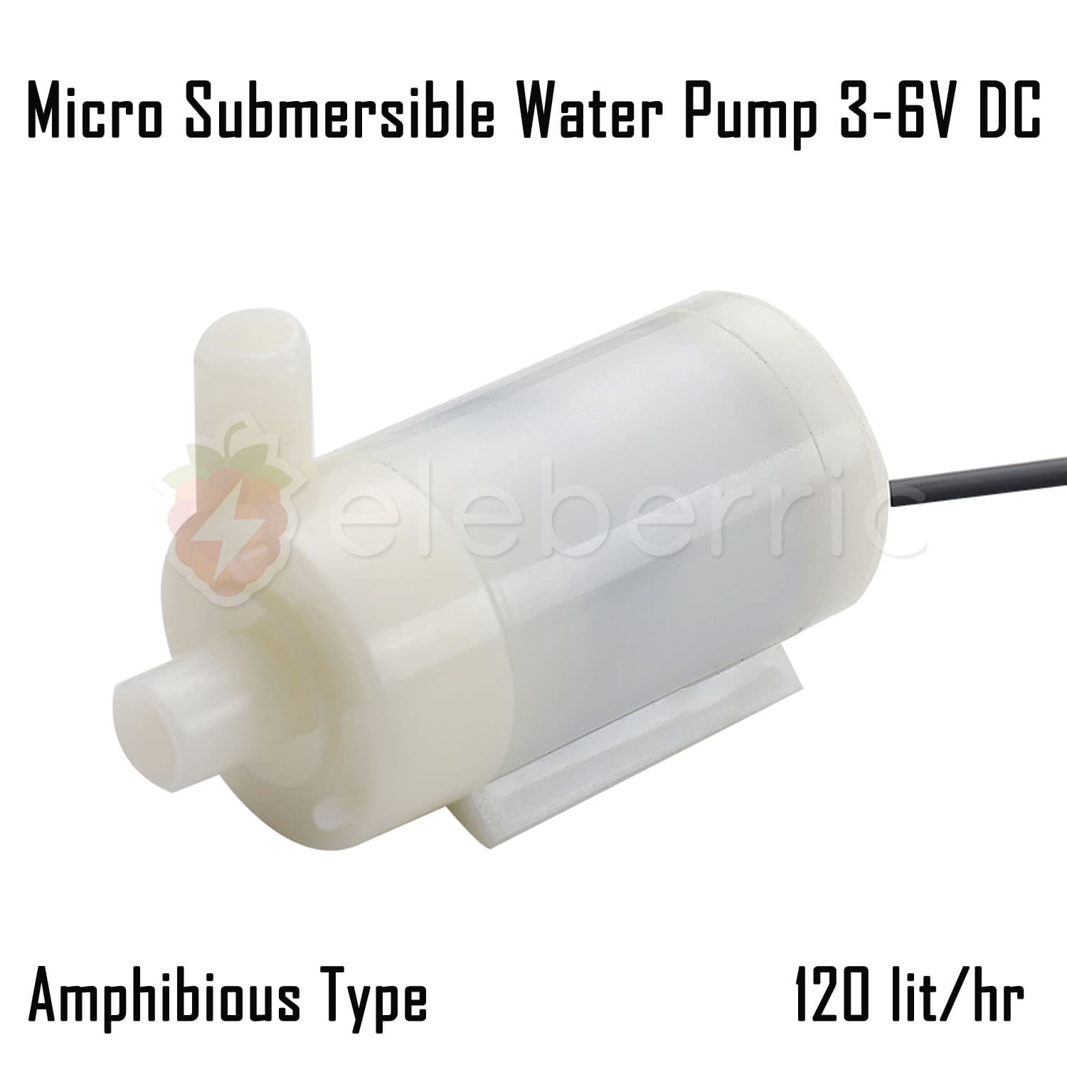 Micro Submersible Water Pump 3-6V DC Amphibious Type - View 1