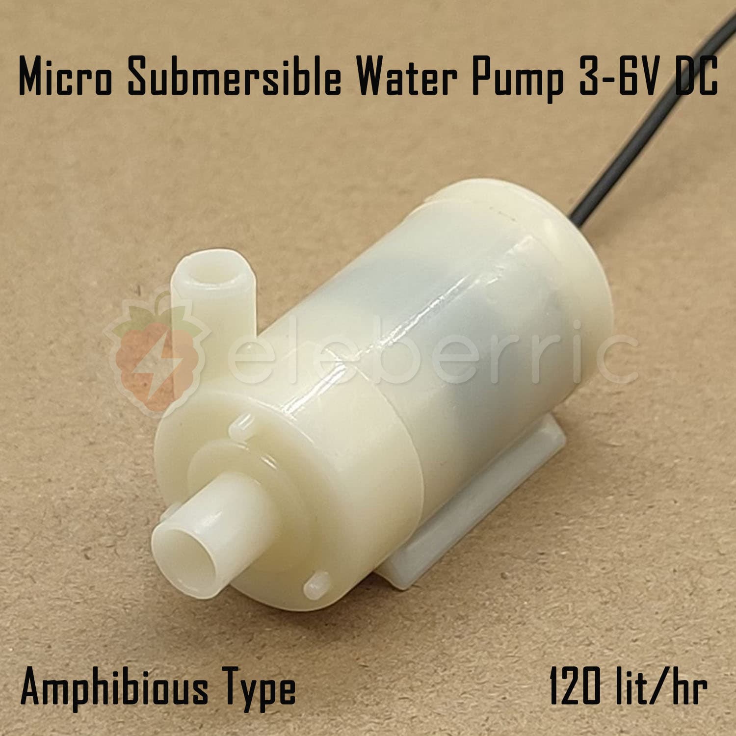 Micro Submersible Water Pump 3-6V DC Amphibious Type - View 2