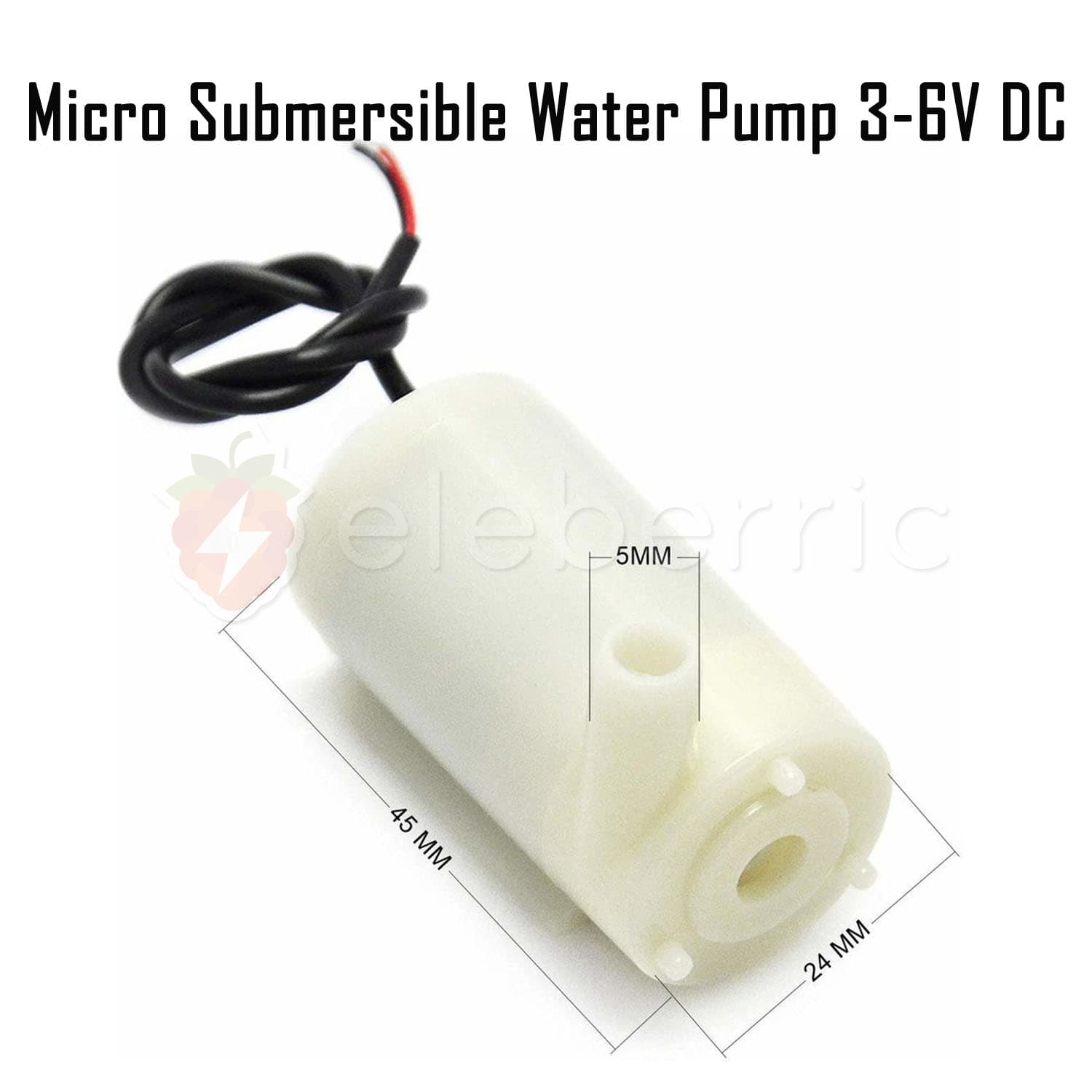 Micro Submersible Water Pump 3-6V DC Horizontal Type - View 6
