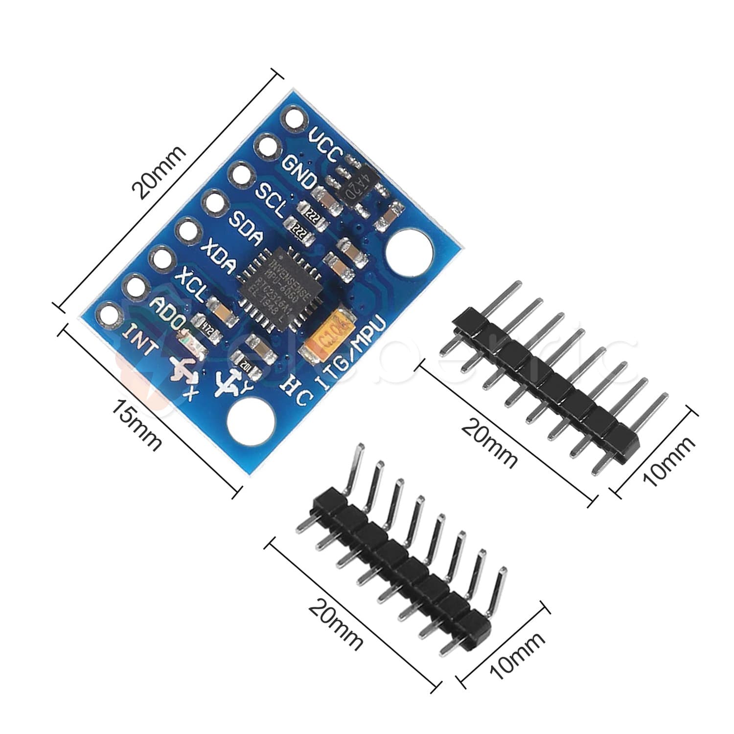 MPU6050 Accelerometer and Gyro 6DOF 3-Axis Sensor Module - View 6