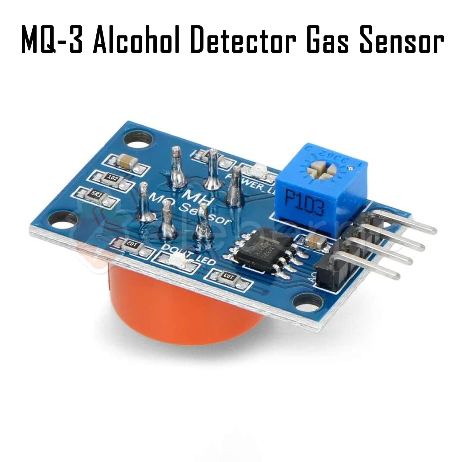 MQ-3 Alcohol Detector Gas Sensor Module - View 3