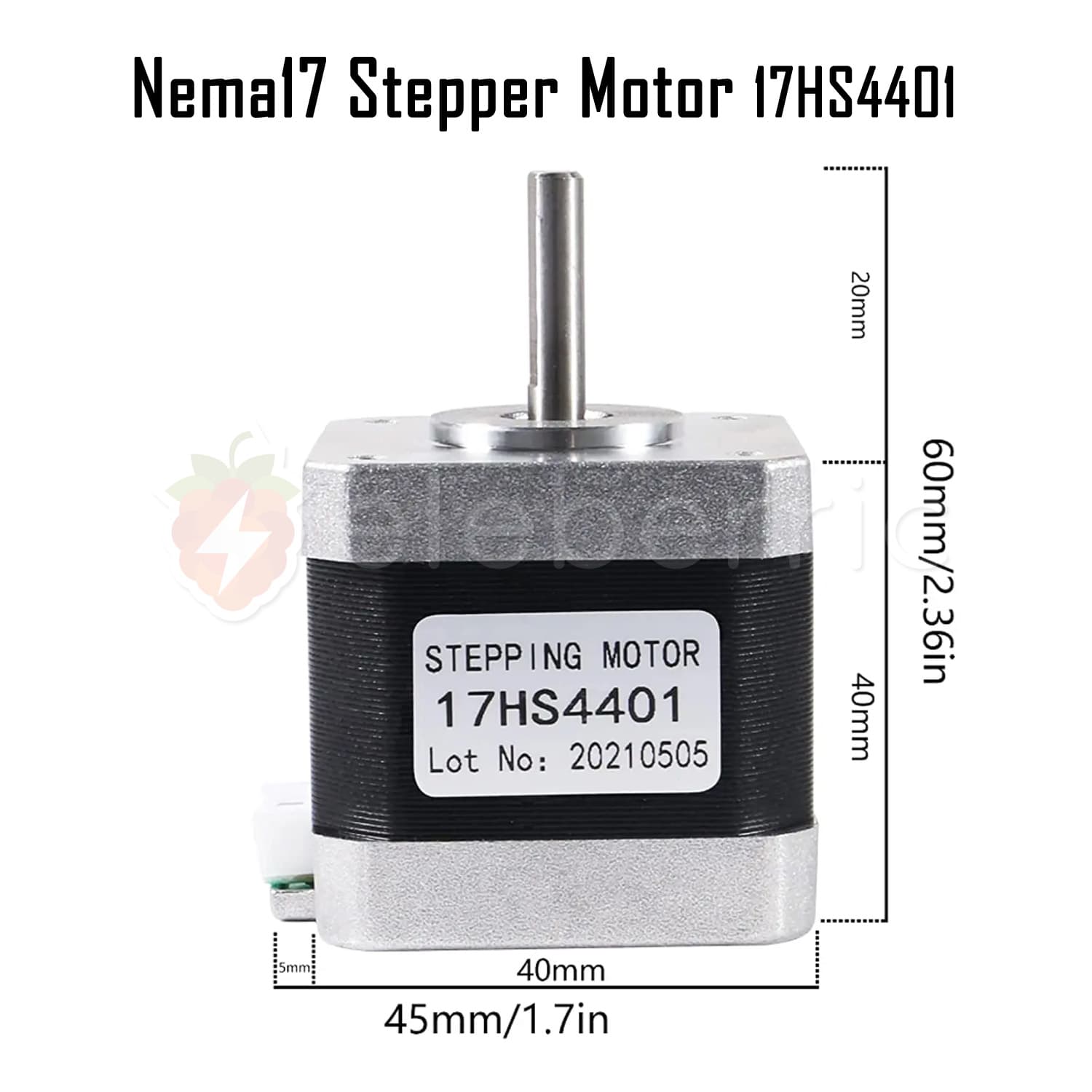 Nema 17 Stepper Motor 17HS4401 with Cable - View 5