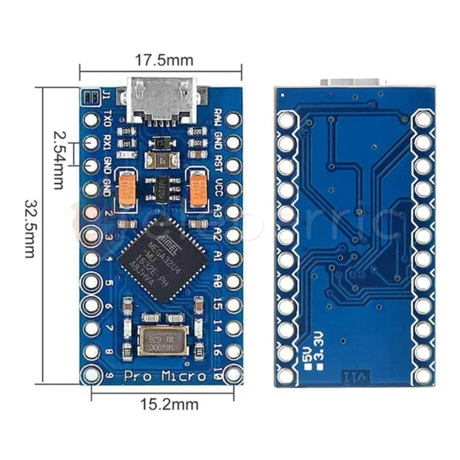 Arduino Pro Micro ATMega32U4 16MHz 5V Development Board - View 5