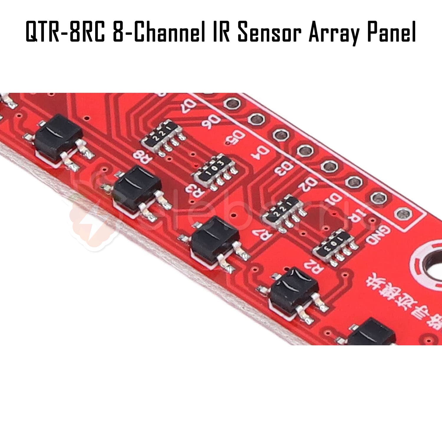 QTR-8RC 8 Channel IR Line Tracking Sensor Array Panel - View 6