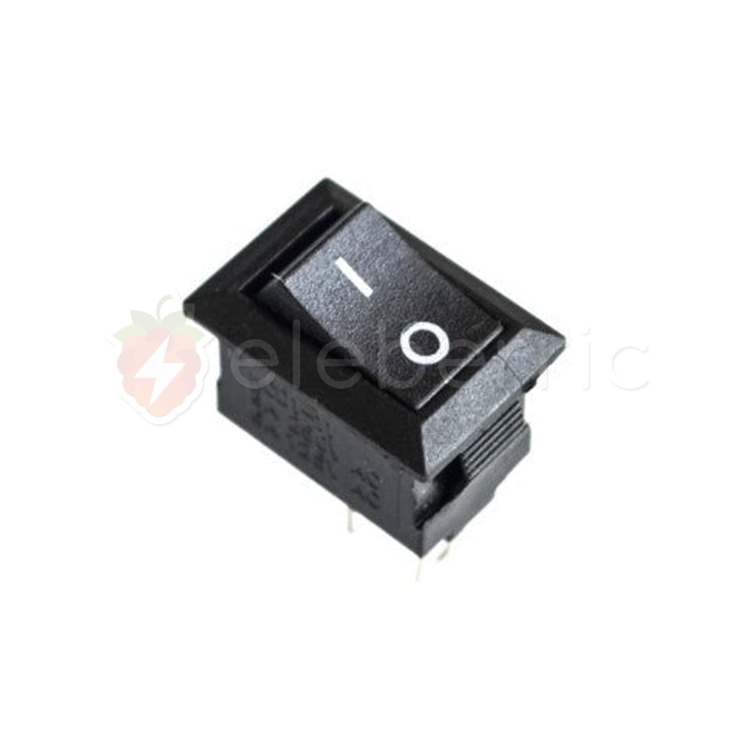 Rocker Switch On/Off 2 Pin Black (Small) - View 2
