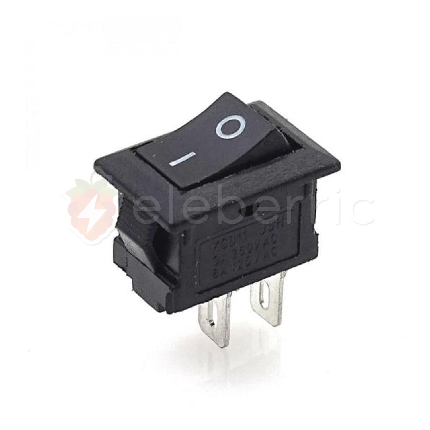 Rocker Switch On/Off 2 Pin Black (Small) - View 4