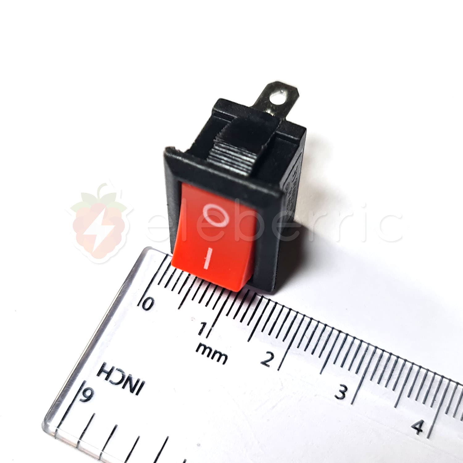 Rocker Switch On/Off 2 Pin Red - View 5