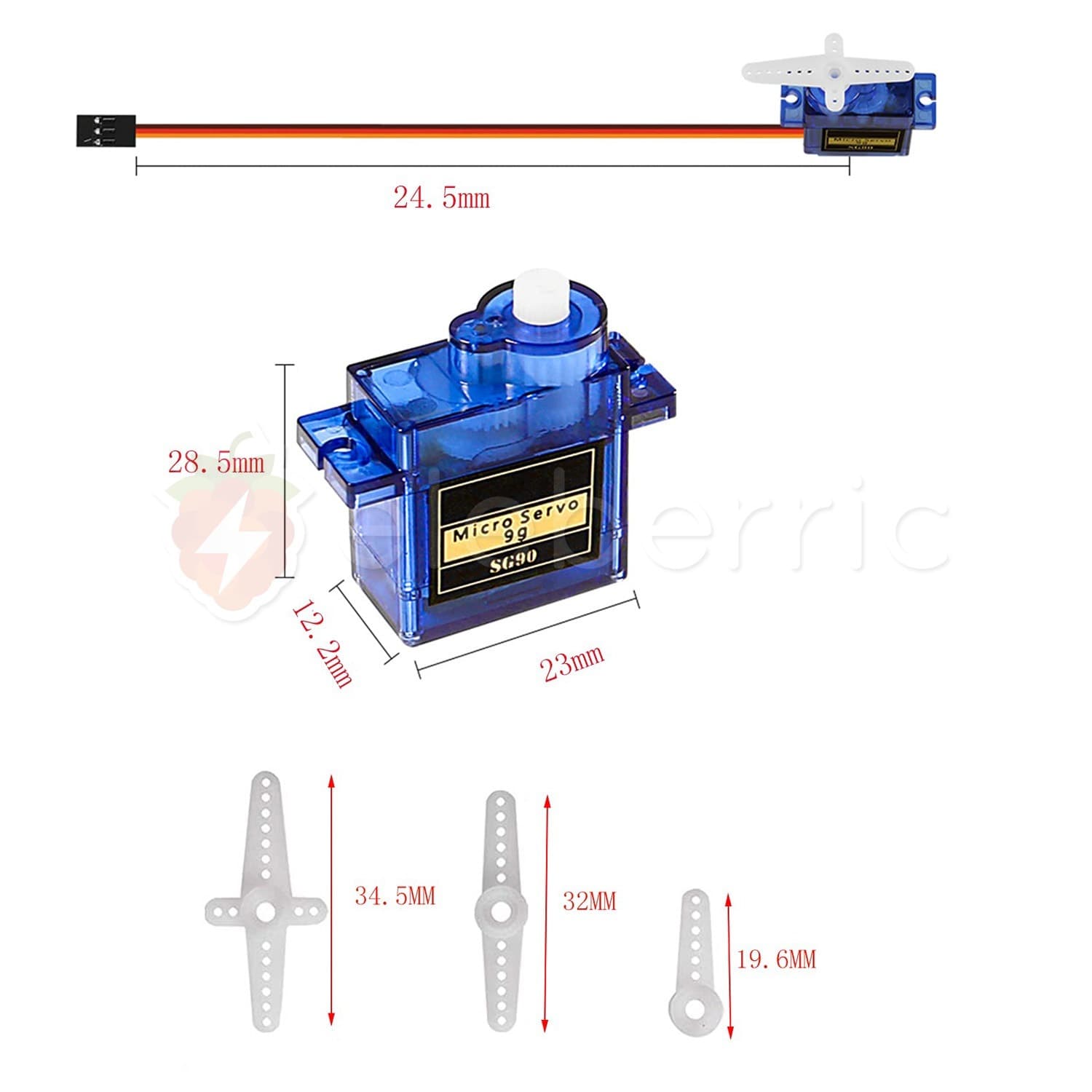 SG90 9g Micro Servo Motor (360 Degree) - View 4