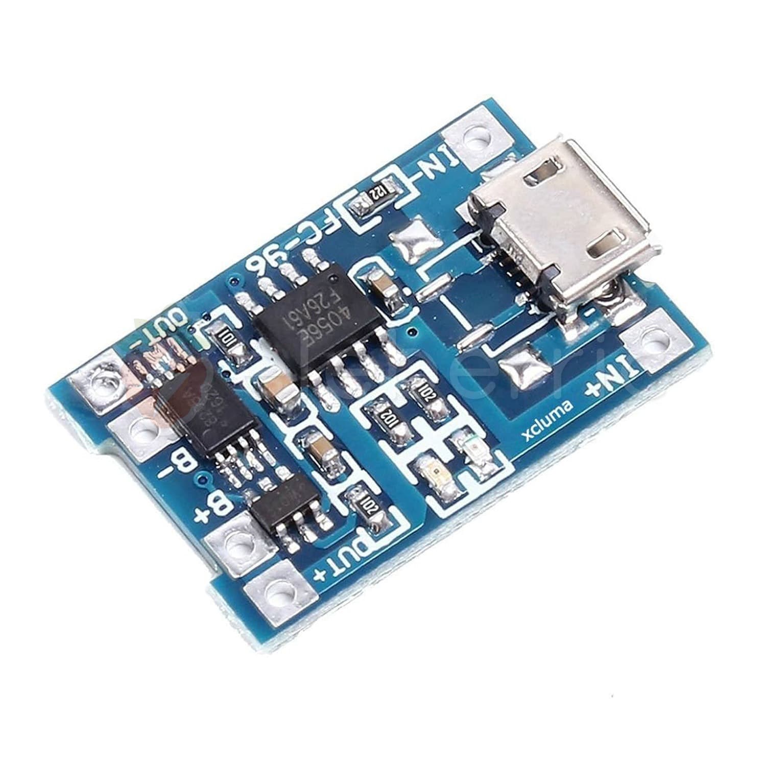 TP4056 5V 1A Micro USB Charger with Current Protection for Li-ion Rechargeable Battery - View 2