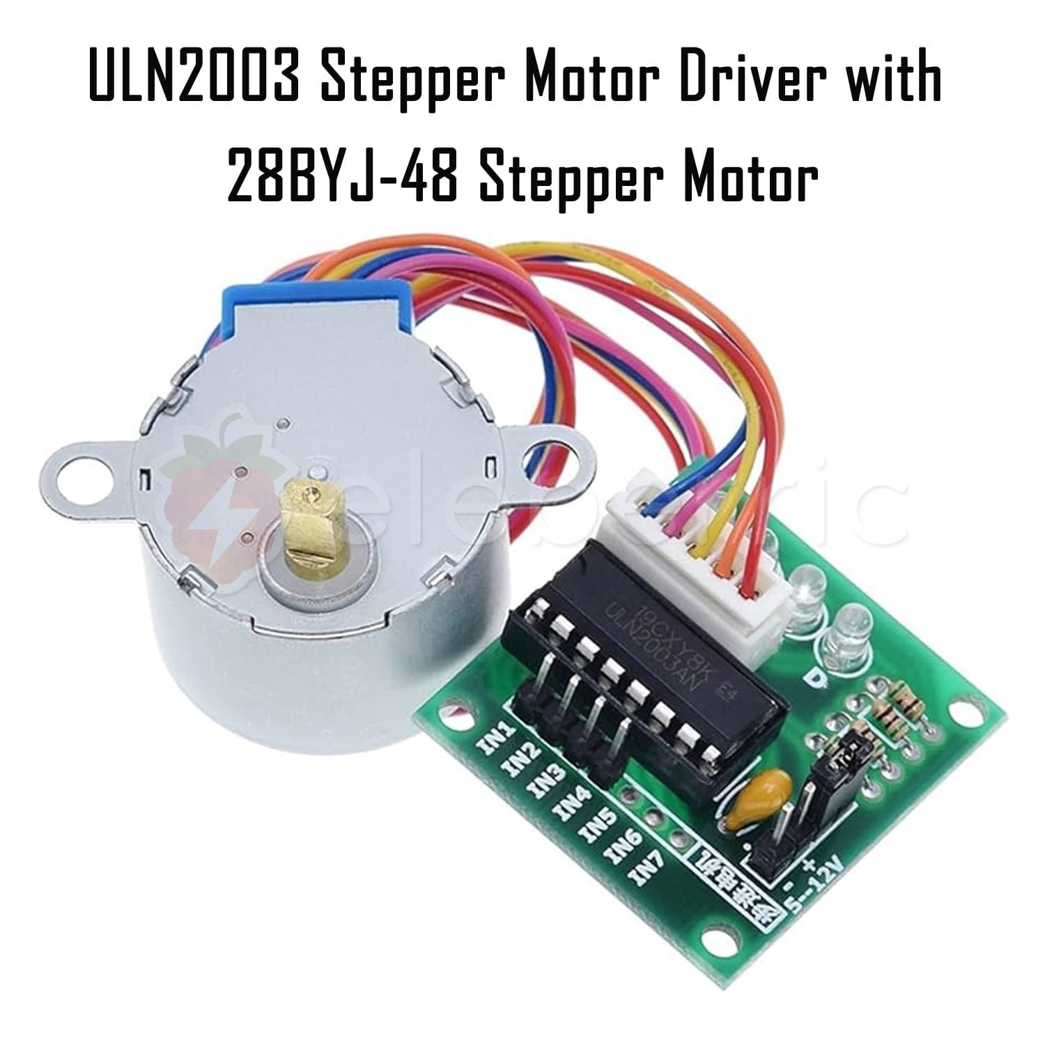 ULN2003 Stepper Motor Driver and 28BYJ-48 Stepper Motor - View 2