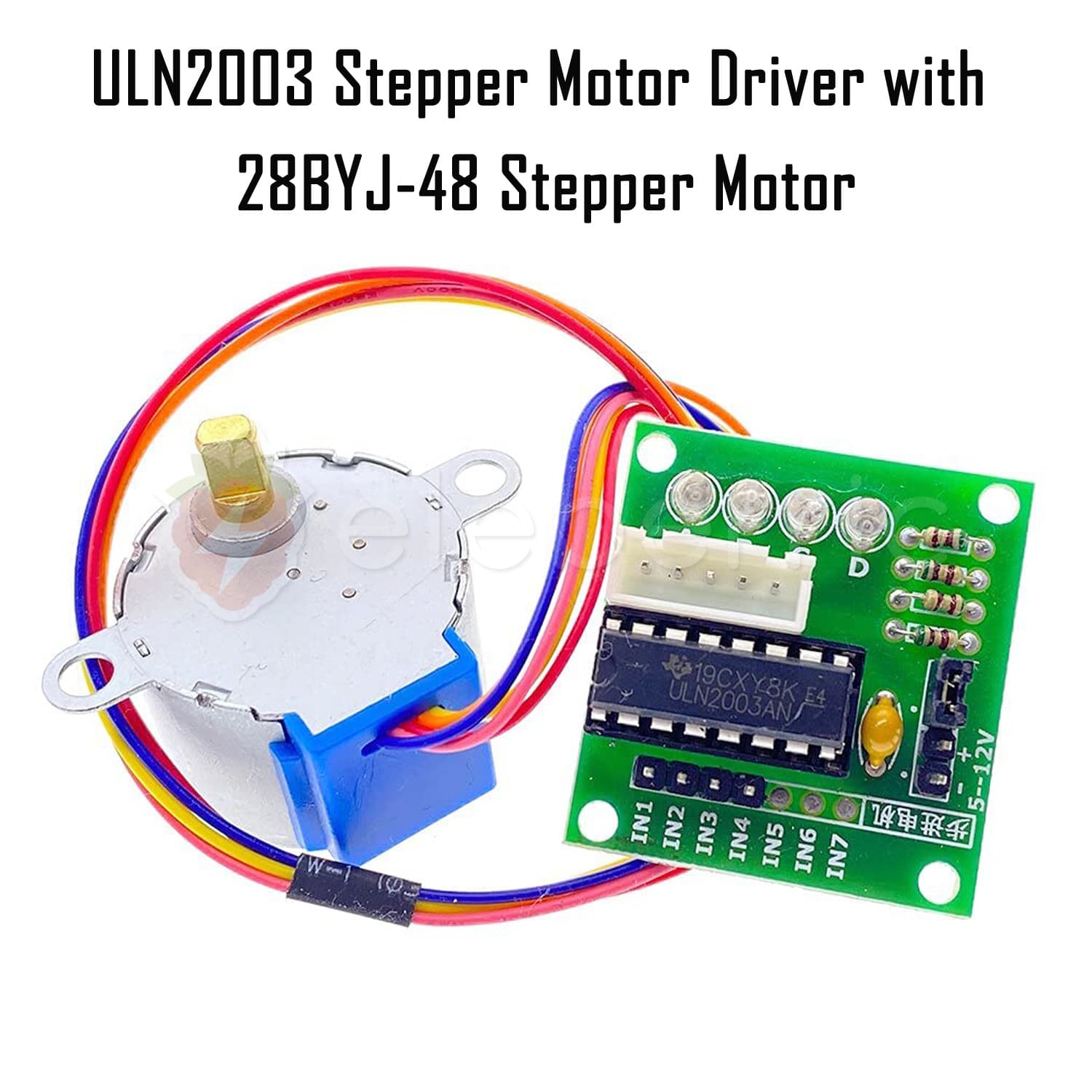 ULN2003 Stepper Motor Driver and 28BYJ-48 Stepper Motor - View 4