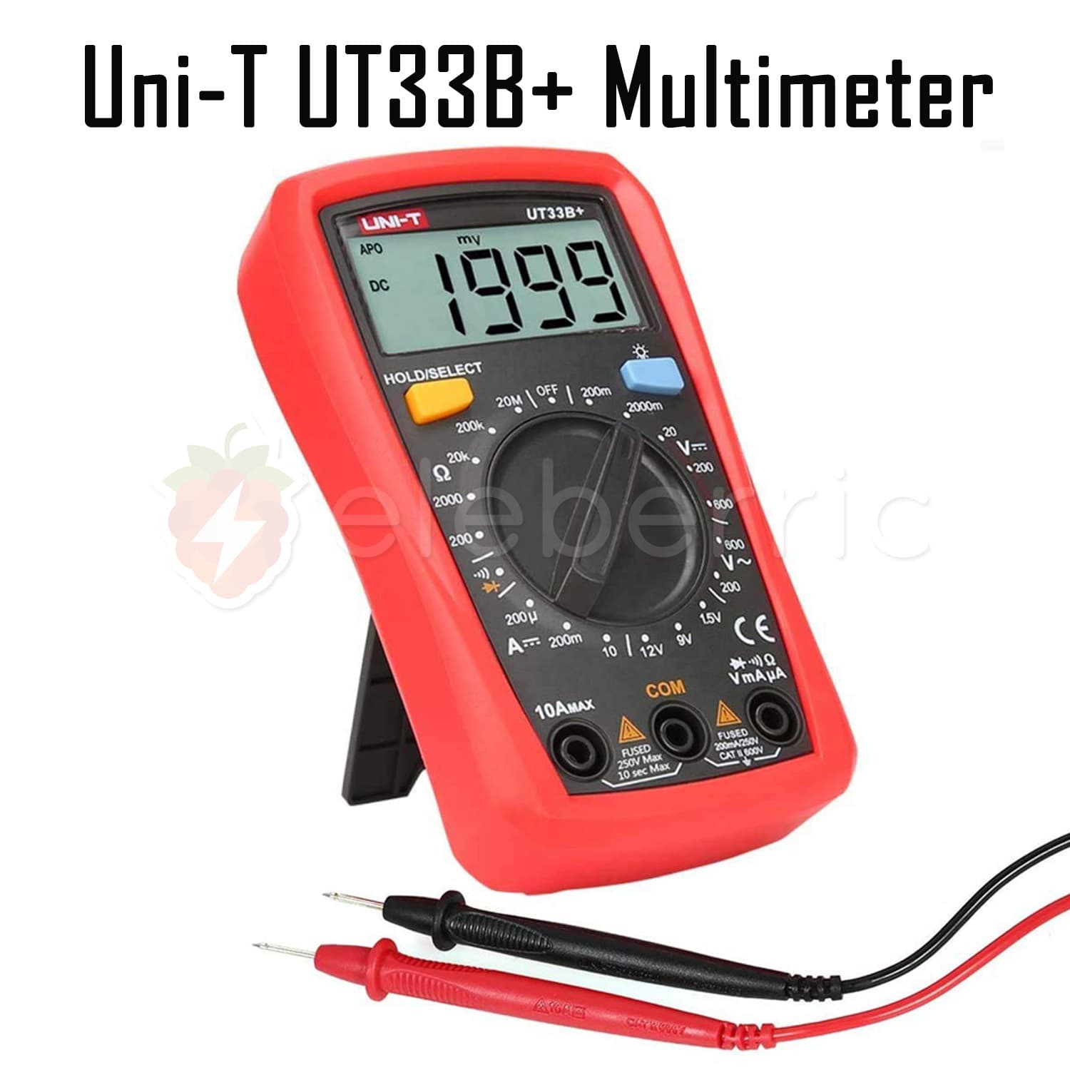 Uni-T UT33B+ Digital Multimeter Auto Range Palm Size Tester - View 4