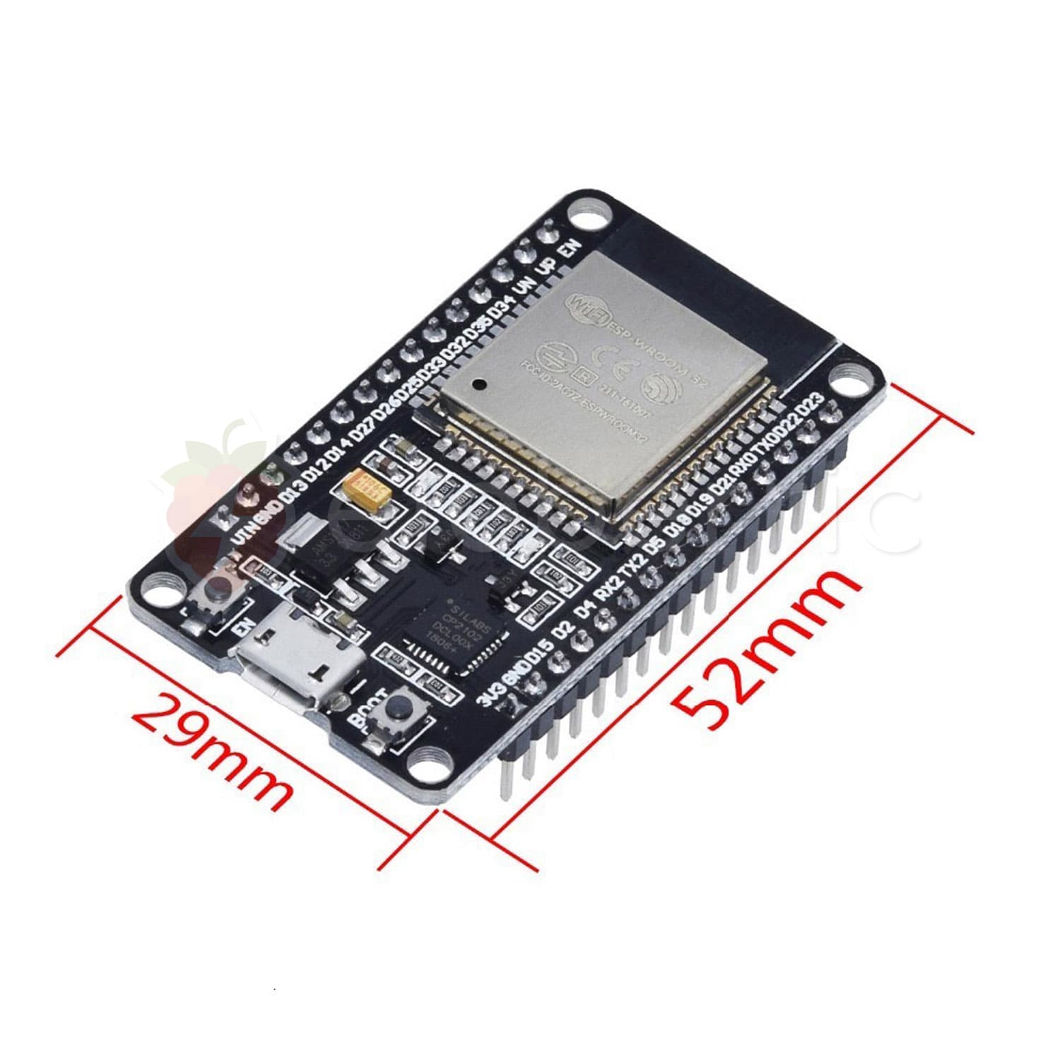 ESP32 WROOM-32 WiFi Bluetooth Development Board (30 Pin)