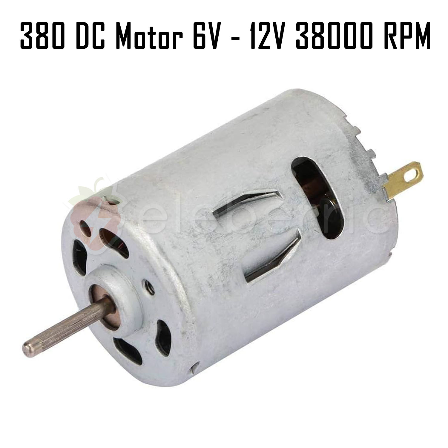 380 DC Motor 6V – 12V DC 38000 RPM Full View 1