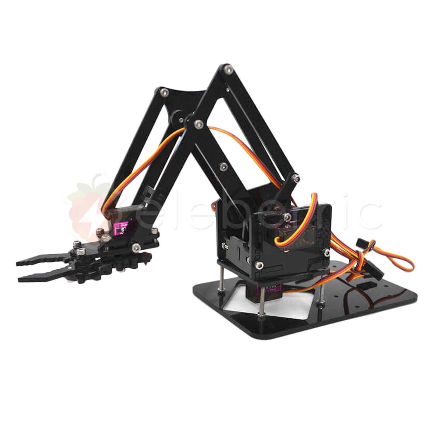 4DOF Robot Arm Acrylic Chassis DIY Kit Full View 1
