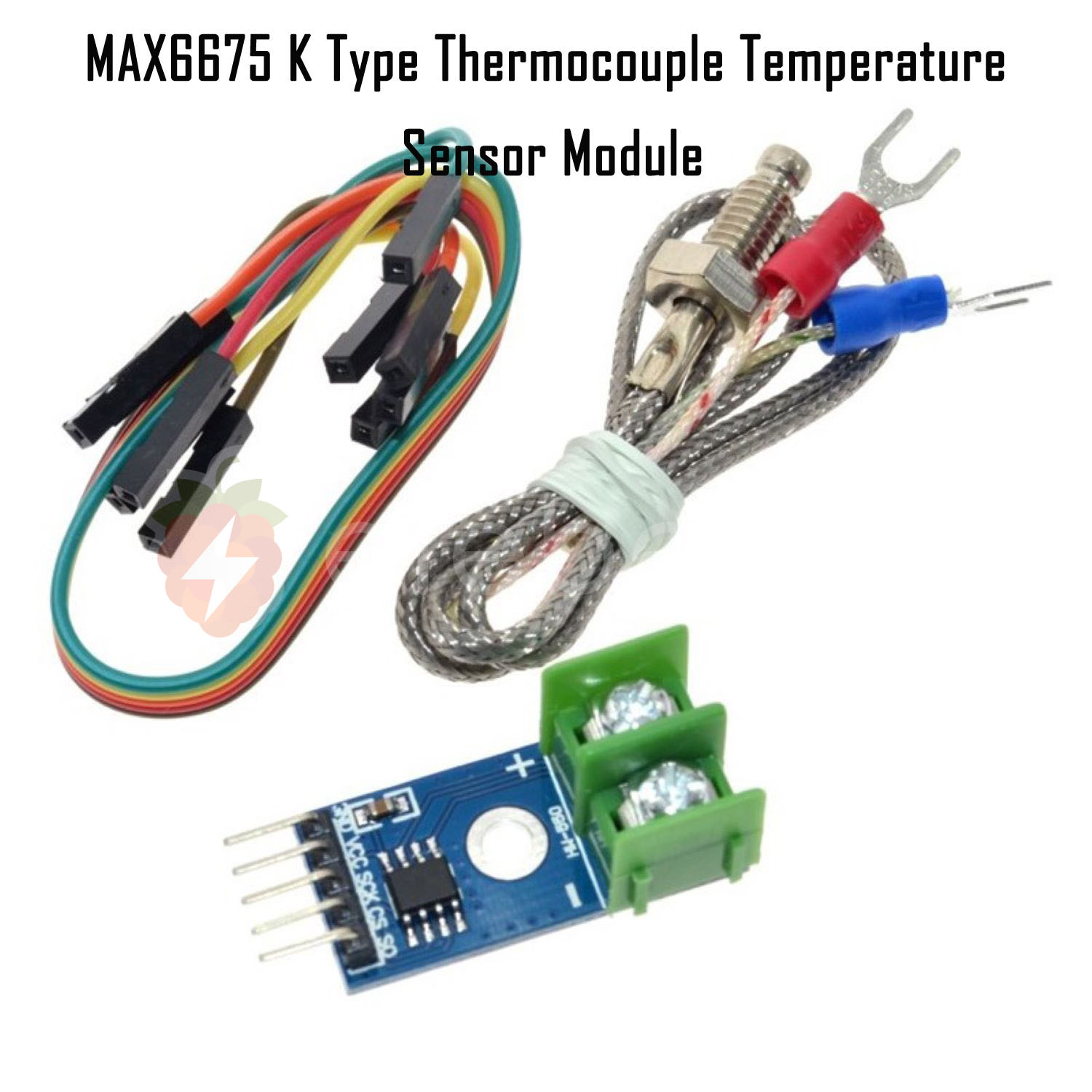 MAX6675 K Type Thermocouple Temperature Sensor Module Full View 1