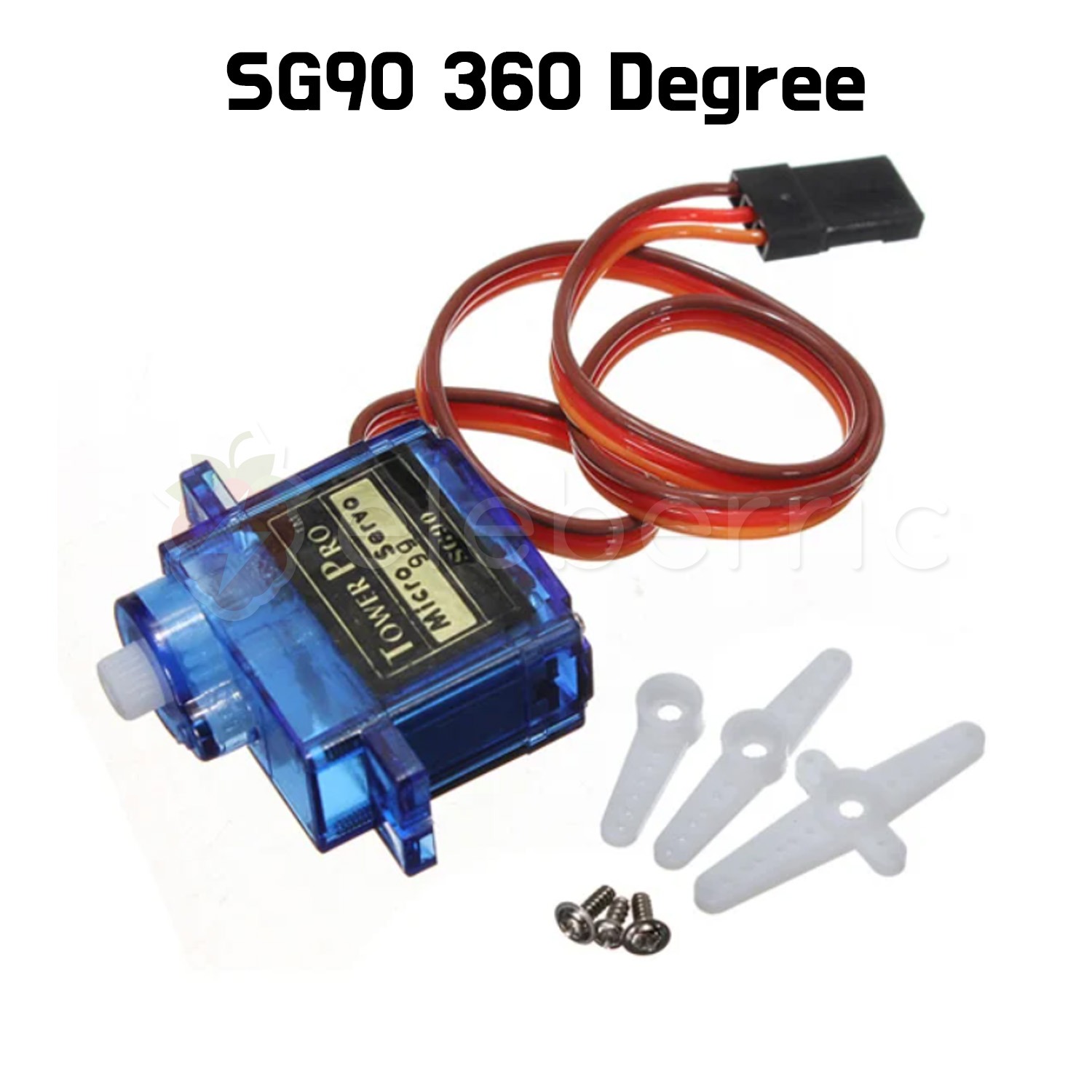 SG90 9g Micro Servo Motor (360 Degree) Full View 1