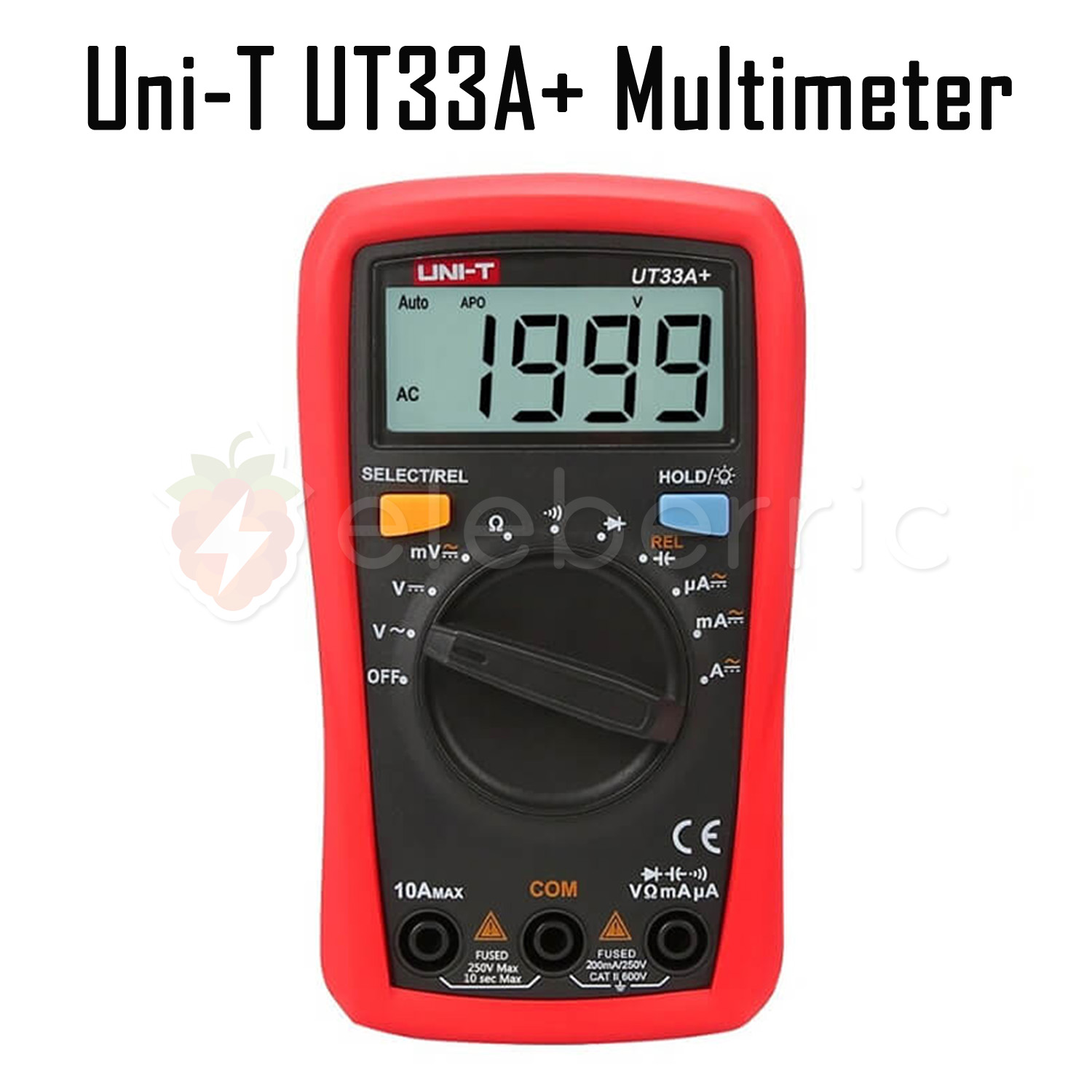 Uni-T UT33A+ Digital Multimeter Auto Range Palm Size Tester Full View 1